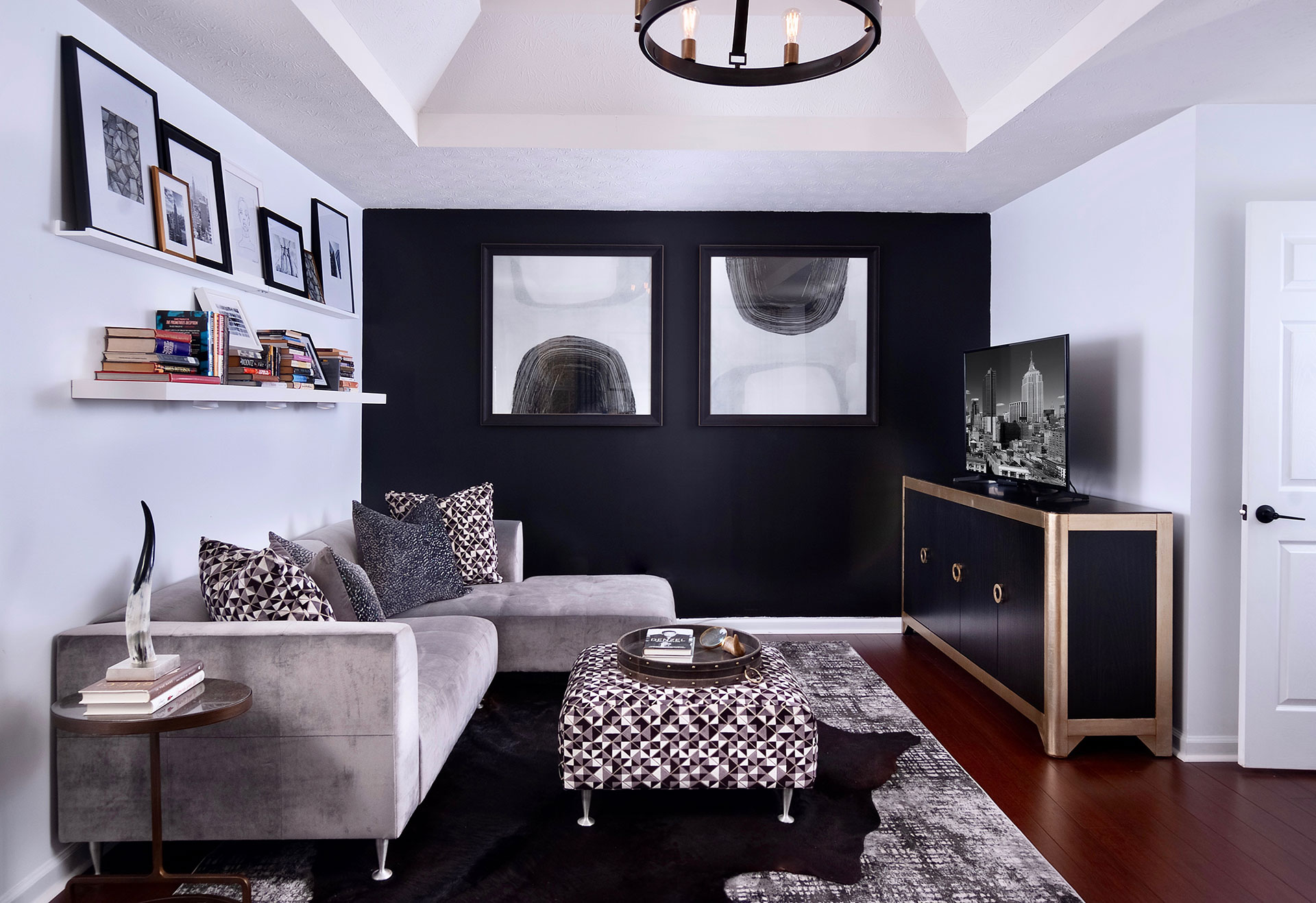Contemporary Living Room Interior Designer Atlanta, GA